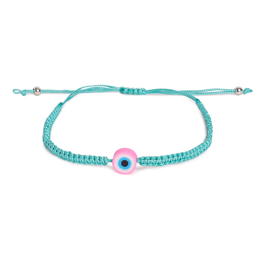 El Regalo 2PCs Rakhi Combo Set for Bhai-Bhabhi or Bhai-Bhatija/Bhatiji- 2 Evil Eye Rakhis Set with Roli Chanwal, Rakhi Card in Rakhi Gift Box (Option-4)