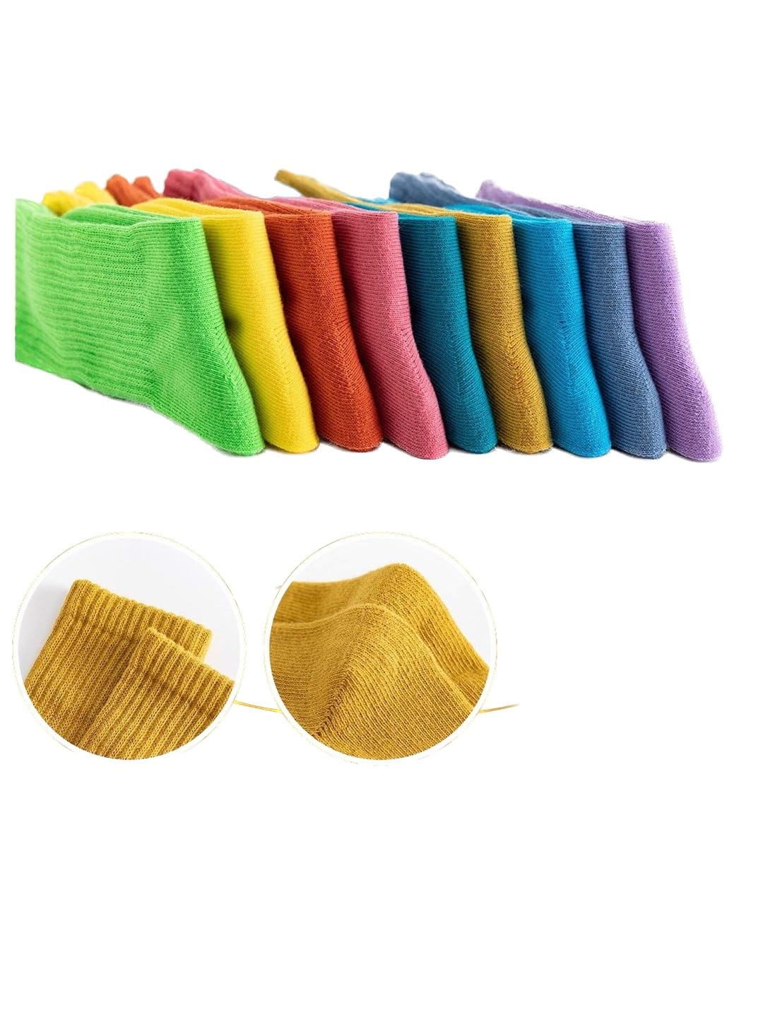 EL REGALO Pack Of 9 Patterned Calf-Length Socks