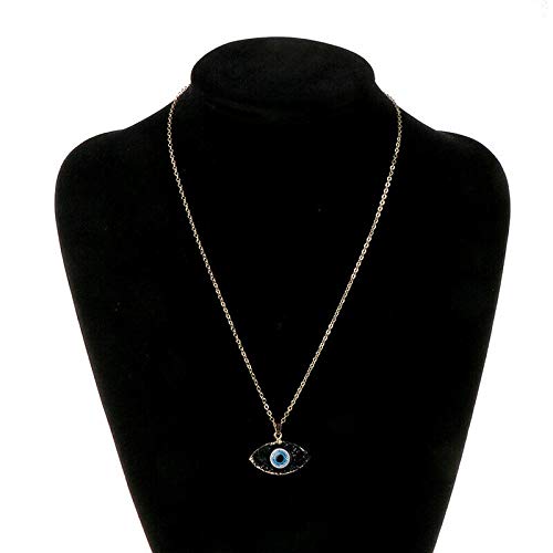 El Regalo Evil Eye Druzy Pendant Necklace for Girls & Women | Evil Eye Modern Pendant Necklace
