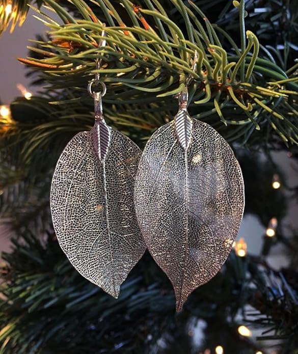 El Regalo Elegant Leaf Drop Dangle Earrings for Women & Girls - Nature Inspired Statement Earrings (Style-5)