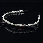 El Regalo 2 PCs Pearl Beads Hair Band Headband for Kids, Girls and women | Bridal Fancy Wedding Party Pearls Hairbands (Option- 3)