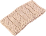 El Regalo 1 PC Winter Knitted Fleece Warm Unisex Headbands for Men & Women- Ear Warmer Headband Hair Band Wool Head Wraps Winter Unisex Ear Warmers (Cream)