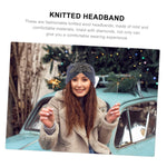 El Regalo 1 PC Winter Knitted Sequin Flower Headband Ear Warmer for Girls & Women - Headwrap with 3D Sequin flower- Ear Warmer Hair Muffs Band | Winter Designer Headbands (Grey)