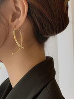 El Regalo Fashion Arch Earrings- Contemporary Back Hanging Dangle Earrings for Girls & Women
