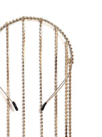 El Regalo 1pc Two-layered Rhinestone Tassels Party Headband- Rhinestones Crystals Long Tassel Hair Chain for Girls &Women - Wedding Party Bridal Hair accessories