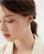 El Regalo Elegant Faux Pearl Earrings for Women - Elegant 18K Gold & Silver Plated Moti Jewelry Collection | Fancy Studs, Dainty Drops & Long Dangle Pearls Earrings for Girls (Style-10)