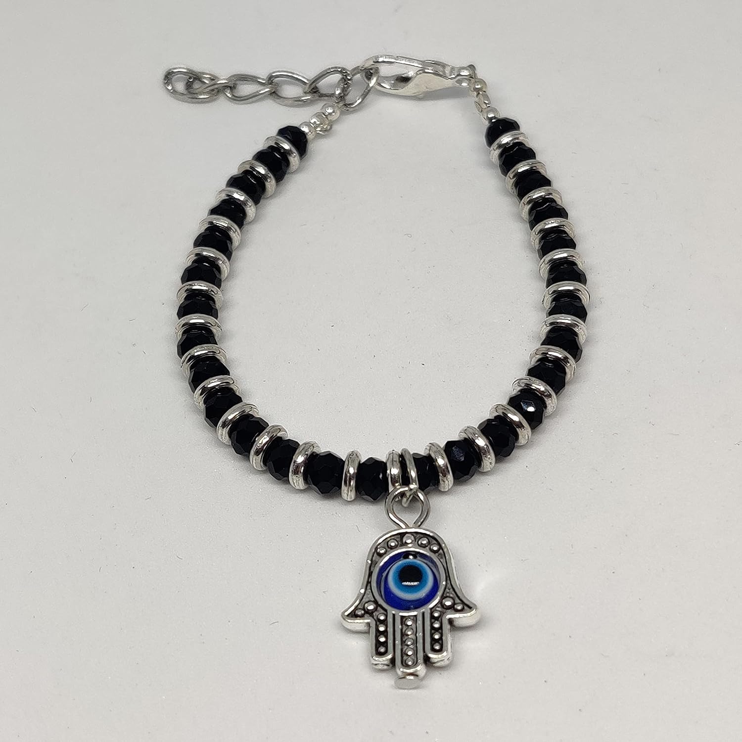 El Regalo 1st Rakhi for Baby Brother - Nazaria Rakhis for Little Brother/Niece/Nephew (Hamsa Evil Eye Nazaria Rakhi)
