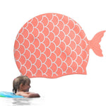El Regalo 1PC Cute Mermaid Fish Tail Silicon Swimming Cap for Kids, Girls, Boys, and Teens (Orange)