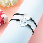 El Regalo 2PC Minimalist Matchin Butterfly Bhaiya-Bhabhi/Bhai-Nephew/Niece Rakhi Set- Designer Rakhis Set with Roli-Chawal Shagun Pack, Rakhi Message Card in Rakhi Gift Box