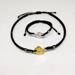 El Regalo Stainless Steel Adjustable Nazar Battu Anklets For Girl (black, Silver & Gold)