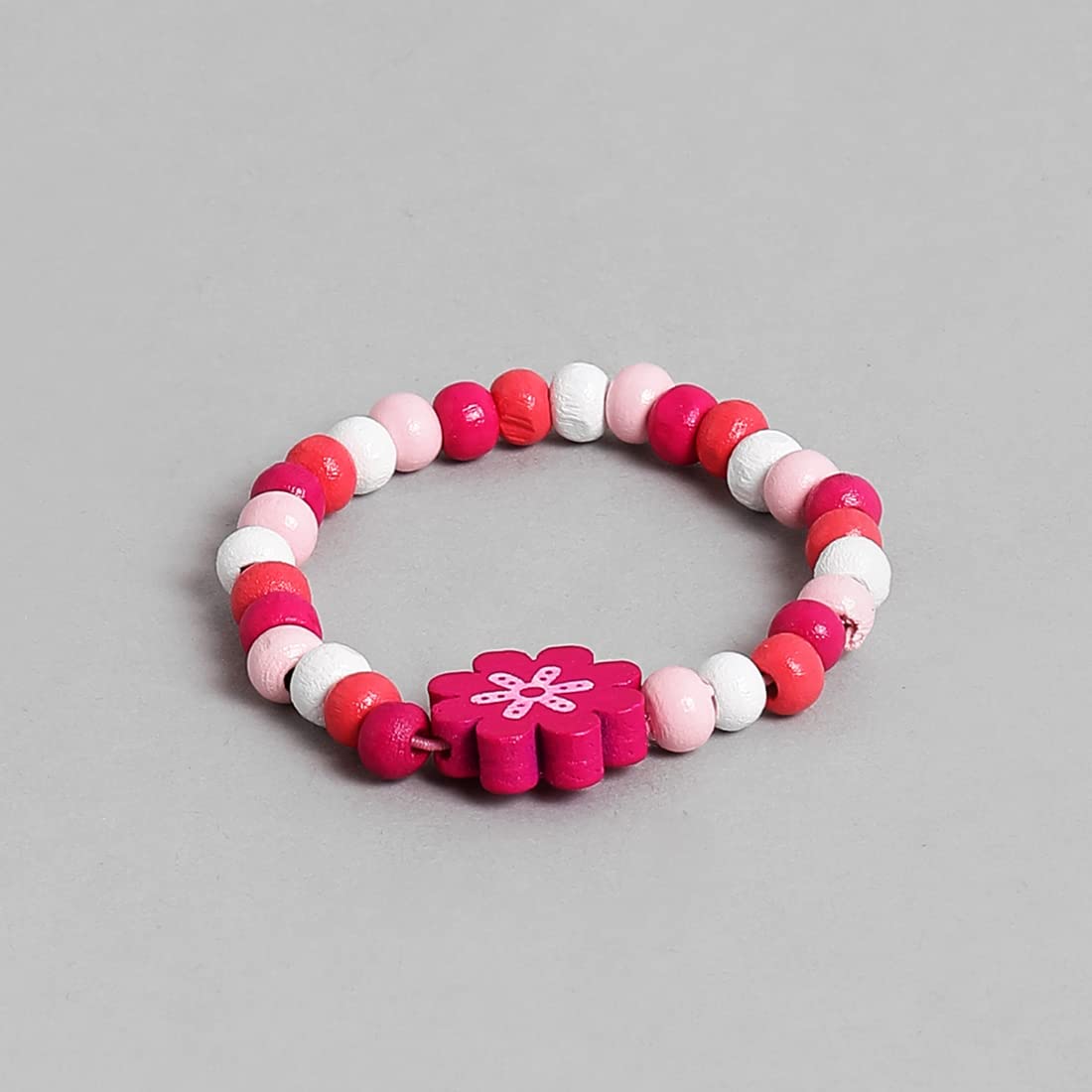 El Regalo 2 PCs Kids/Toddlers/Girls Wooden Beads Handmade Necklace & Bracelet Jewelry Sets (1 Necklace & 1 Bracelet) (Option-1)