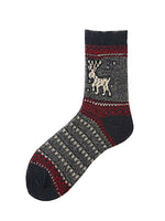 EL REGALO Pack Of 5 Grey & Red Cotton Above-Ankle Length Socks