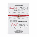 El Regalo 1 PC Zodiac Signs/Sun Signs Red Thread Bracelet Rakhi for Bhai/Brother/Niece or Nephew - Zodiac Sign Rakhi, Roli-Chawal Shagun, Rakhi Message Card in Rakhi Box (Virgo Rakhi)