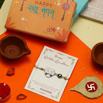 El Regalo Designer Evil Eye Lion Kids Rakhi for Brother- Cute Evil Eye Lion Rakhi with Roli Chawal Shagun, Rakhi Message Card in Rakhi Gift Box for Little Brother (White)