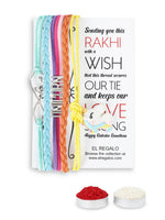 El Regalo Multi-layered Unicorn Infinity Love Charm Rakhi for Brother/Sister/Niece/Nephew with Roli Chawal in Rakhi Gift Box (Multi Unicorn)