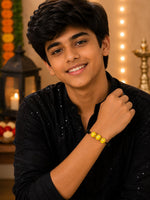El Regalo 1PC Rakhi for Kids | Sports Balls Bracelet Rakhi for Brother- Rakhi for Sports Lover Bhai with Roli-Chawal Shagun, Message Card in Rakhi Gift Box for Kids/Adults (Option-2)