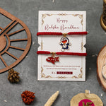 El Regalo 2 PCs Cute Kids/Teens Rakhis Set for Brother/Sister/Niece/Nephew - Beautiful 2 Bracelet Rakhis Set with Roli Chawal, Message Card in Rakhi Gift Box (Option-3)