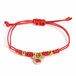 El Regalo 1PC Cute Kids Red Thread Bracelet Rakhi for Little Brother/Niece or Nephew- Kids Rakhi with Roli Chawal Shagun, Message Card in Rakhi Gift Box