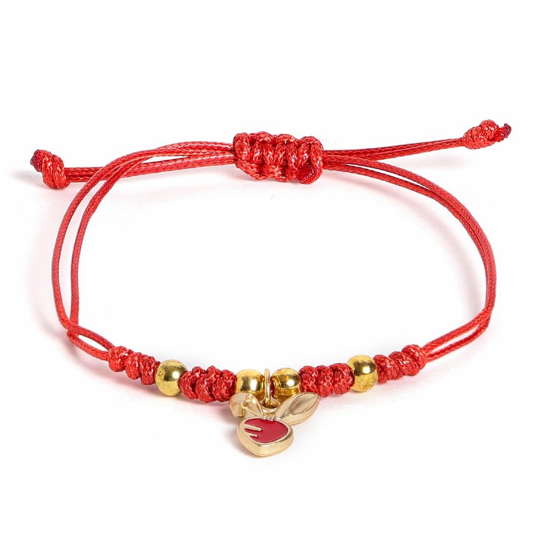 El Regalo 1PC Cute Kids Red Thread Bracelet Rakhi for Little Brother/Niece or Nephew- Kids Rakhi with Roli Chawal Shagun, Message Card in Rakhi Gift Box