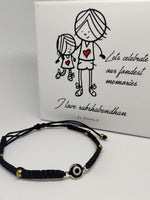 El Regalo Evil Eye Rakhi for Brother - Lucky Kabbalah Blue Turkish Evil Eye Rakhi for Bhaiya/Bhai/Brother/Nephew with shagun, Message Card in Rakhi Gift Box (Evil Eye Rakhi-Style 6)