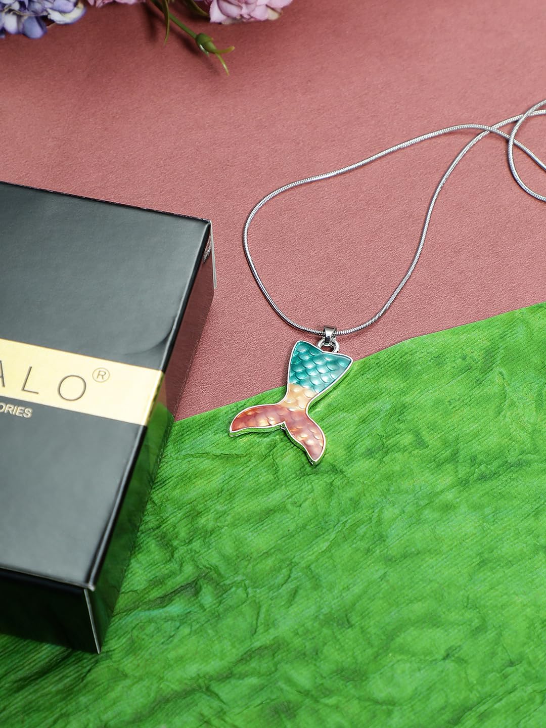 El Regalo Mermaid Pendant Necklace for Girls & Women- Enchanting Fish Tail Mermaid Jewelry