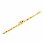 El Regalo Golden Trident Rudraksha Bracelet for Men- Brass Trident Charm Chain Bracelet- Shiva Trishool Bracelet for Boys & Men