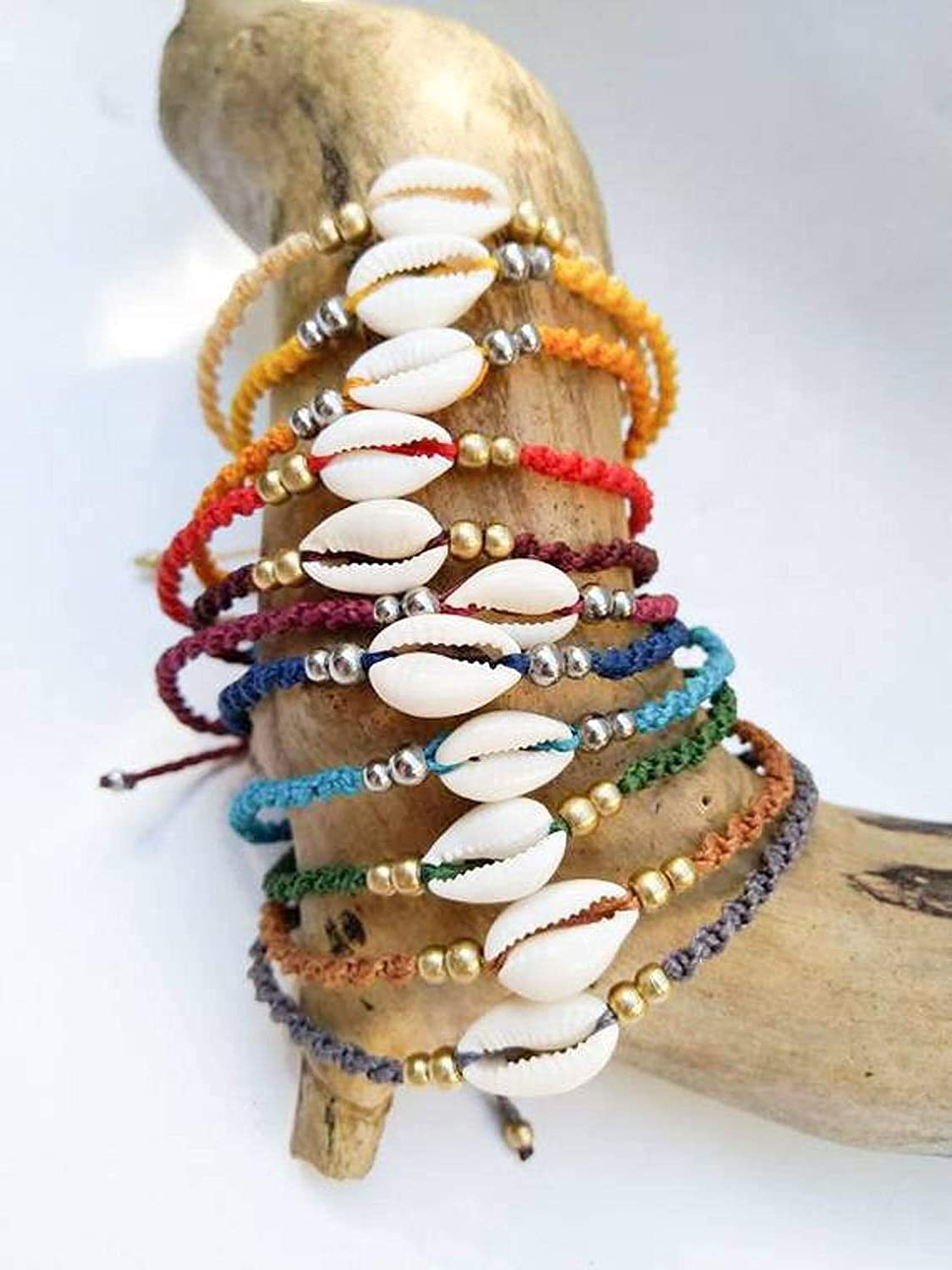 El Regalo Womens Rakhi Set for Bhaiya & Bhabhi Natural Cowrie Rakhi Set for Brother & Sister-in-Law Charm (Black & White)