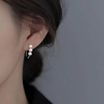 El Regalo Elegant Faux Pearl Earrings for Women - Elegant 18K Gold & Silver Plated Moti Jewelry Collection | Fancy Studs, Dainty Drops & Long Dangle Pearls Earrings for Girls (Style-9)