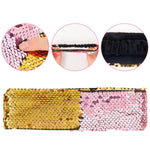 El Regalo 1 PC Reversible Sequins Stretchy Glittery Fashion Headbands for Teen Girls & Women (Pink/Silver)