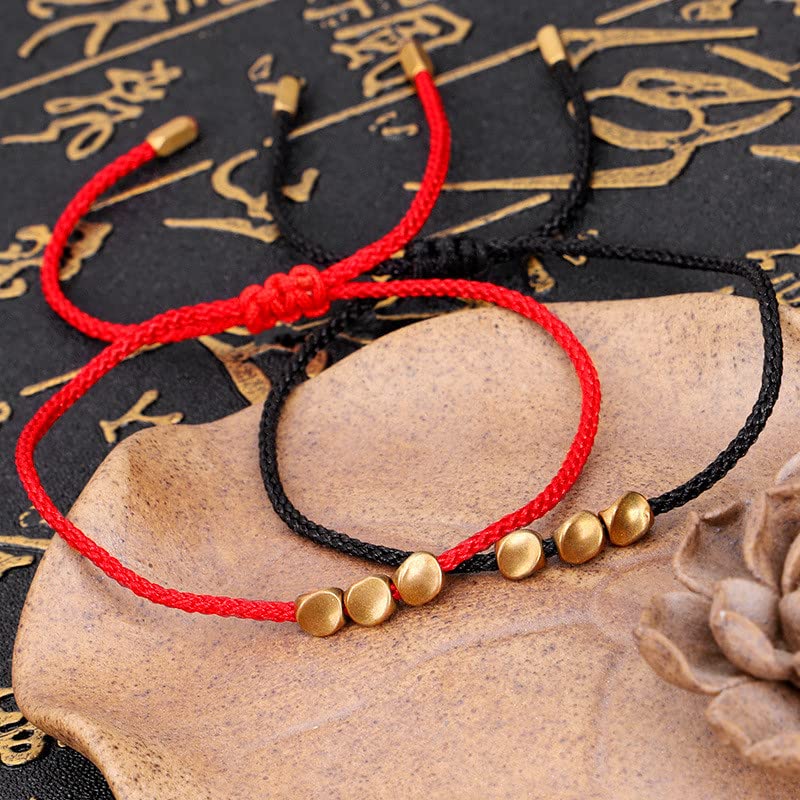 El Regalo 1 PC Feng Shui Handmade String Bracelet - Tibetan Unisex design for Girls/Boys/Men & Women (Red String Bracelet)