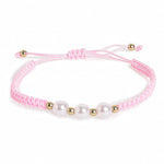 El Regalo 2PCs Pearls Rakhi Combo Set for Bhaiya-Bhabhi/Bhai- Bhatija/Bhatiji- Rakhi Gift Combo with 2 Pearls Rakhi, Roli-Chawal Shagun Pack, Message Card in Gift Box (Pink)