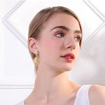 El Regalo Big & Bold Bohemian Pearl Shell Statement Earrings- Pearl Conch Shaped Beach Earrings, Lightweight & Exquisite (Off-White)