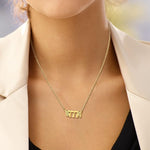 El Regalo Small Butterfly Wings Angel Number Necklace- Stainless Steel, Anti Tarnish, Angel Number Numerology Jewelry for Women & Girls (Angel Number 777)