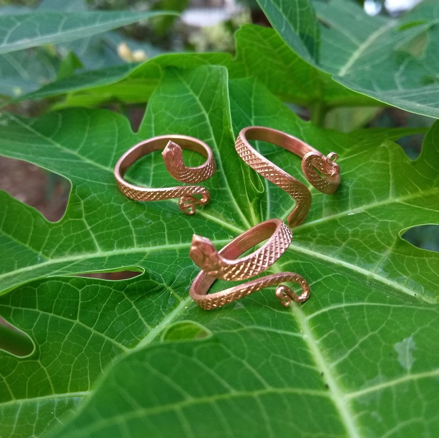 El Regalo Pure Copper Snake Ring- Spiritual/Healing Snake Ring for Kaal Sarp Dosh