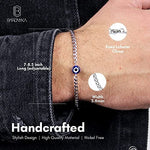 El Regalo Evil Eye Chain Unisex Bracelet- Stainless Steel No Rust Bracelet for Men & Women