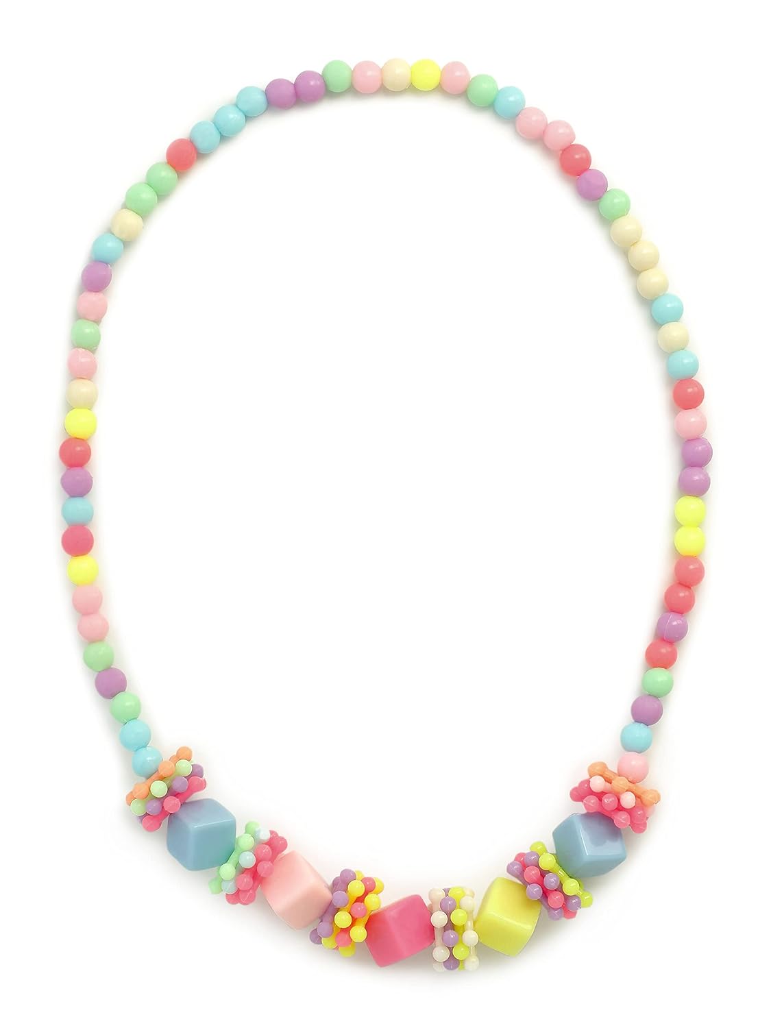 El Regalo 4 PCs Cute Kids Girls Jewelry Combo Sets - Kids Beads 2 Necklace & 2 Bracelets Jewelry Sets for Girls & Toddlers (Option- 4)