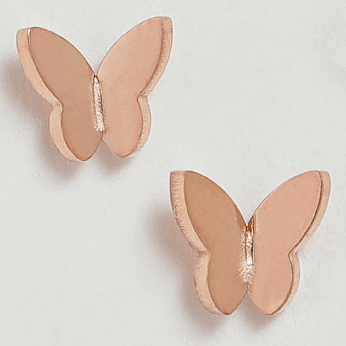 El Regalo 3 Pairs Stainless Steel Ati Tarnish Earrings Set - NO RUST Earrings Combo - Butterfly Cartilage Surgical Earrings for Women/Girls (Style-5)