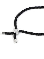 El Regalo Name Initials Evil Eye Bracelet Rakhi for Brother- Name Letter CZ Rakhi with Roli Chawal, Message Card in Rakshabandhan Box for Bhai (Black-V)