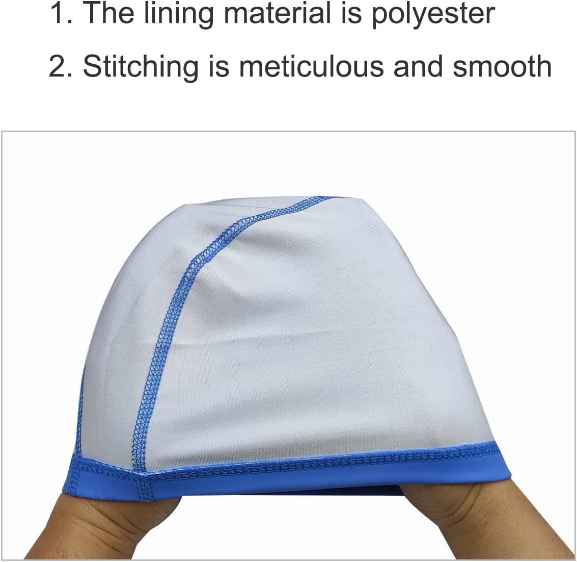 El Regalo 2 PCs Swim Cap Kids/Toddlers, Comfortable Breathable Polyester Fabric Swimming Caps Cute Cartoon Dolphin, Shark, Owl, Mermaid Fairy, Unicorn, Giraffe Swim Caps (Pink Owl & Blue Shark)