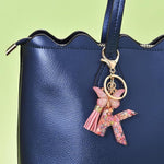 El Regalo Personalized Name Initials Butterfly Charm Keychain - Custom Letter Keyring with Pink Tassel & Butterfly Pendant, Purse, Bag, Backpack Accessory (K Letter)