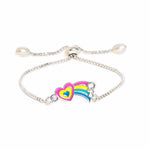 El Regalo 2 PCs Cute Kids Fancy Bracelet Rakhis Set - Beautiful 2 Kids Rakhis Combo with Roli Chawal, Rakhi Message Card in Rakhi Gift Box for Little Brother/Niece/Nephew (Unicorn & Rainbow Heart)