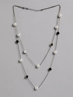 El Regalo Pearls Multilayer Long Necklace for Girls/Women- Elegant Long Sweater Chain Statement Pearls Necklace Jewelry Accessories Dressy Collocation (Flower Pearl Chain)