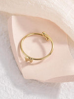 El Regalo 1PC Cute Stainless Steel Butterfly Ring- Anti Tarnish, Adjustable Butterfly Finger Rings for Girls & Women (Gold)