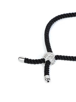 El Regalo Name Initials Evil Eye Bracelet Rakhi for Brother- Name Letter CZ Rakhi with Roli Chawal, Message Card in Rakshabandhan Box for Bhai (Black-P)