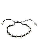 El Regalo 1 PC Boho Macrame Adjustable Oxidized German Silver Bead Nazabattu Anklet for Girls & Women- 1 Leg Bohemian Tribal Thread Anklet (Bird Nazarbattu Anklet)