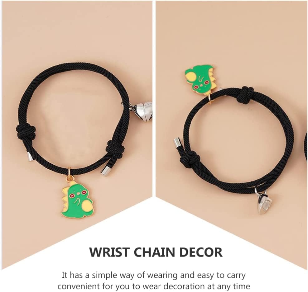 El Regalo 2PCs Cute Kids Dinosaur Magnetic Heart Rakhi Combo Sets- Fancy Rakhi for Brother/Sister/Niece or Nephew with Roli Chwal, Rakhi Message Card in Rakhi Box for Babies/Toddlers/Kids