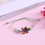 El Regalo 2 PCs Cute Rakhis Set for Kids - Beautiful 2 Kids Rakhis Set for Girls & Boys with Roli Chawal, Message Card in Rakhi Gift Box for Little Brother/Niece/Nephew (Kitty & Turtle Rakhi)