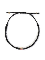 El Regalo 1PC Elegant Heart Bracelet Rakhi for Brother/Bhai with Roli-Chawal & Rakhi Gift Box - Handwoven, Minimalist Design & Beautifully Packed (Black)