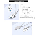 El Regalo 2 PCs Girls Sister Necklace Gifts, Big Sister Little Sister Jewelry Gift for 2,Rainbow Broken Heart BFF Friendship Pendant for Kids Teens Women (Big Sister Little Sister)
