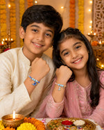 El Regalo 2 PCs Cute Kids Fancy Rakhis Combo Set - Beautiful 2 Kids Rakhis Set with Roli Chawal, Rakhi Message Card in Rakhi Gift Box for Little Brother/Niece/Nephew (2 Unicorns Rakhis)